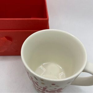 Starbucks Oh What Fun Ceramic Espresso Cup Confetti Mug 3oz 2014 BOX HAS TEAR